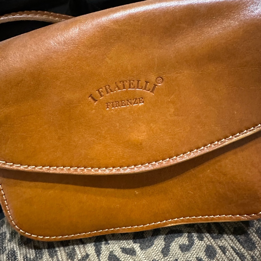 Fratelli Rossetti Brown Leather Crossbody Bag